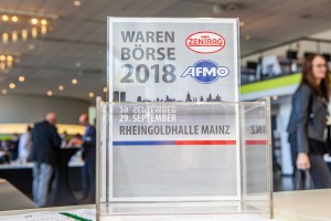 Aufsteller zur Warenbörse der ZENTRAG und AFMO 2018 in Mainz