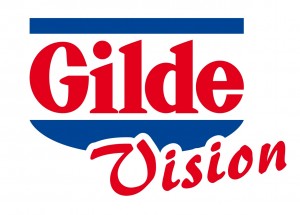 Gilde Vision Logo in rot und blau