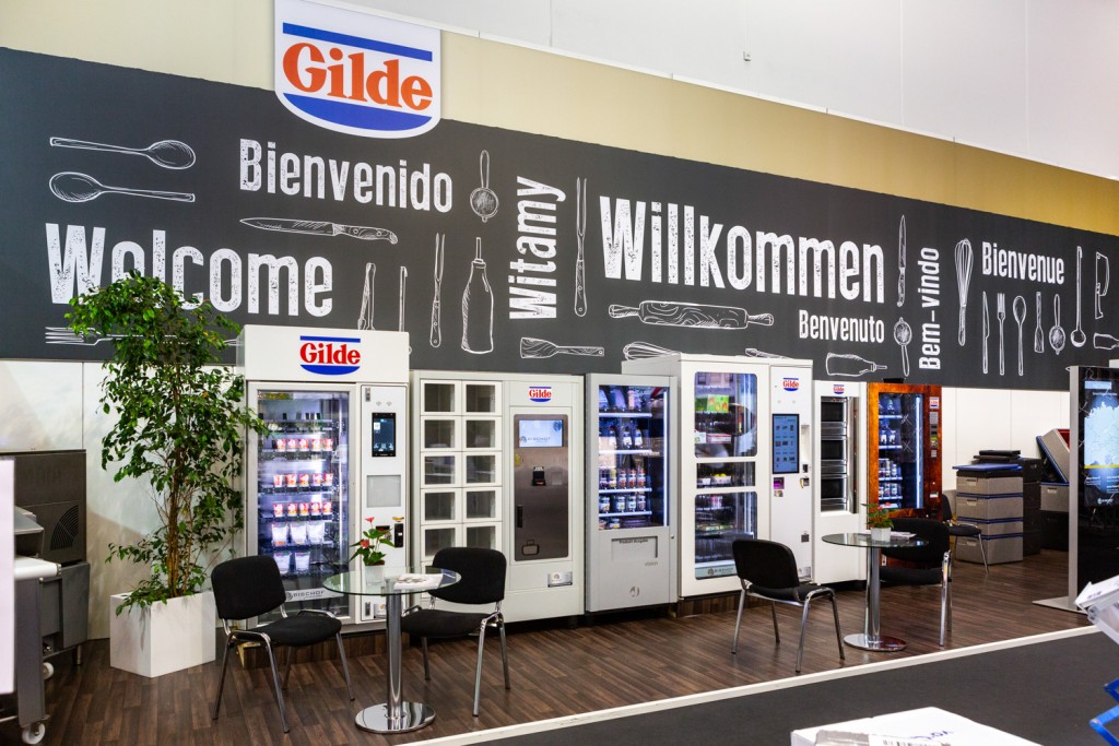 Die Gilde Verkaufsautomaten aufgestellt auf der Fleischer-Fachmesse IFFA 2019