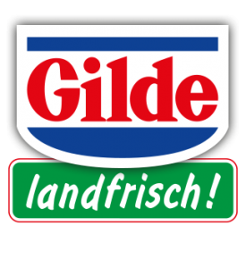 Gilde landfrisch Logo in blau, rot, grün und weiß
